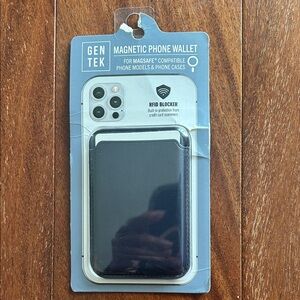 Vegan Leather Magnetic Phone Wallet MagSafe Compatible  - NWT